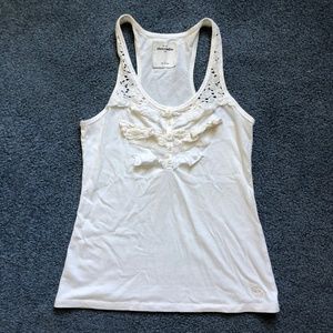 White abercrombie tank top